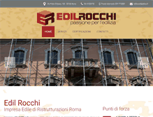 Tablet Screenshot of edilrocchi.com